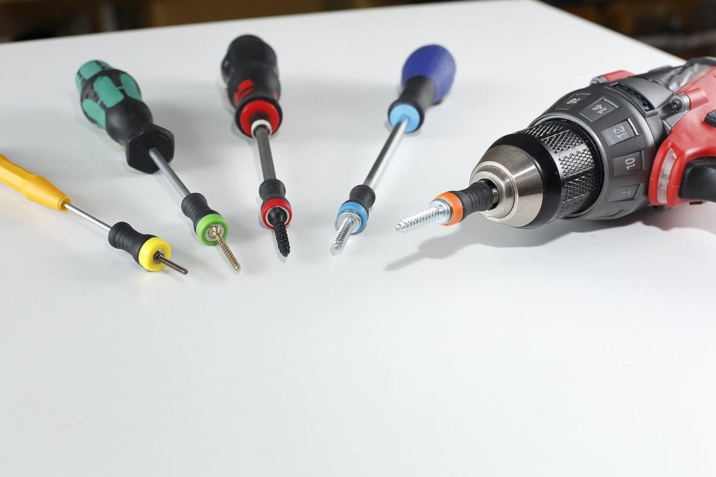 Magnet Driver™ Screw-Holder by Micaton | Magnetic Screwdriver Attachment | Fits Screwdrivers and Power Bits | No Wobbling or Falling Screws | Allows Countersinking (Set 17)